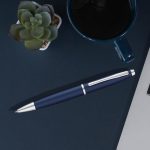 Cross Calais™ Matte Metallic Blue with Polished Chrome Appointments Ballpoint Pen - Image 8