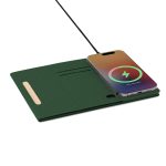 BLACE - CHANGE ZERO Recycled PU 15W Wireless Mousepad & Desk Organizer - Green - Image 3