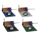 BLACE - CHANGE ZERO Recycled PU 15W Wireless Mousepad & Desk Organizer - Grey - Image 9