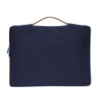 SALCEA - Santhome® 15" Laptop Sleeve - Navy Blue/Tan - Image 5