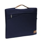 SALCEA - Santhome® 15" Laptop Sleeve - Navy Blue/Tan - Image 6