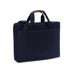SLOTEN - Santhome® 15" Laptop Bag - Navy Blue/Tan - Image 4