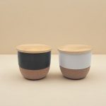 RAAHA - Arabic Oudh Scented Candle in Ceramic Holder with Bamboo Lid - White - Image 4