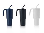 FORZA 360 - Hans Larsen Recycled Stainless Steel/PP Tumbler with 360 Branding - White - Image 8