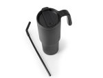 FORZA 360 - Hans Larsen Recycled Stainless Steel/PP Tumbler with 360 Branding - Black - Image 2