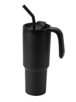 FORZA 360 - Hans Larsen Recycled Stainless Steel/PP Tumbler with 360 Branding - Black - Image 5