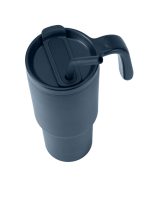 FORZA 360 - Hans Larsen Recycled Stainless Steel/PP Tumbler with 360 Branding - Navy Blue - Image 5