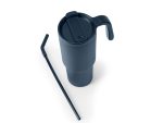 FORZA 360 - Hans Larsen Recycled Stainless Steel/PP Tumbler with 360 Branding - Navy Blue - Image 7