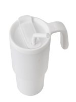 FORZA 360 - Hans Larsen Recycled Stainless Steel/PP Tumbler with 360 Branding - White - Image 2