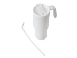 FORZA 360 - Hans Larsen Recycled Stainless Steel/PP Tumbler with 360 Branding - White - Image 6