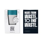 Circular Cup 8oz Chalk & Aquamarine Green - Image 2