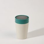 Circular Cup 8oz Chalk & Aquamarine Green - Image 4