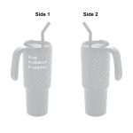 FORZA 360 - Hans Larsen Recycled Stainless Steel/PP Tumbler with 360 Branding - White - Image 10