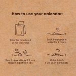 eco-neutral® Plantable Calendar with 12 Sheets Seed Paper - Image 4