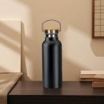 ALMERIA - Giftology Double Wall Stainless Steel Bottle 500ml - Black - Image 2