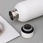 CADIZ - Giftology Double Wall Stainless Steel Bottle 500ml - White - Image 2