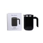 CAFFE - Hans Larsen Auto-Stirring Coffee Mug - Black - Image 2