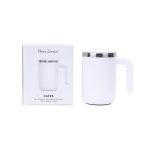 CAFFE - Hans Larsen Auto-Stirring Coffee Mug - White - Image 5