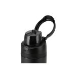 AERO SIP - Hans Larsen Recycled Stainless Steel Bottle with Dual Sip Lid - Black - Image 4