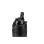 AERO SIP - Hans Larsen Recycled Stainless Steel Bottle with Dual Sip Lid - Black - Image 5