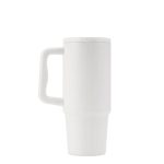 BERN 2.0 - Hans Larsen Recycled Stainless Steel Tumbler with Straw Lid - White - Image 2