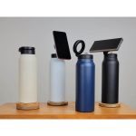FERRO - Giftology Magnetic Phone Holder Water Bottle 760ml - Navy Blue - Image 7