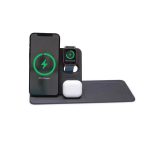 AVRON - Giftology 3-in-1 Magnetic Wireless Charger Desk Tray - Black - Image 6