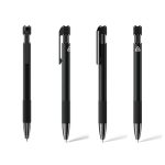 PILA - Recycled Aluminium Ballpoint Pen - Black - Image 7