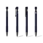 PILA - Recycled Aluminium Ballpoint Pen - Navy Blue - Image 7