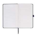 FAROE - Santhome A5 PU Hard Cover Notebook with Pen Loop - Navy Blue - Image 3