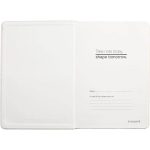 ADANA - Santhome Recycled Canvas A5 Hard Cover Notebook with PU Pocket - Beige - Image 3