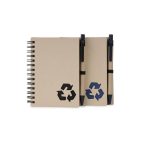 HASSA - eco-neutral A6 Notepad & Pen Set with Sticky Note - Black - Image 4