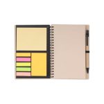 SION- eco-neutral B6 Notepad & Pen Set with Sticky Note - Black - Image 2