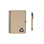 SION- eco-neutral B6 Notepad & Pen Set with Sticky Note - Black - Image 4