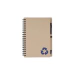 SION- eco-neutral B6 Notepad & Pen Set with Sticky Note - Navy Blue - Image 2