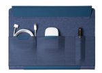 FULDA - CHANGE Collection RPET Laptop Case & Workstation - Navy Blue - Image 4