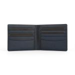 CROSS Saffiano Leather 8CC Slim Bifold Wallet - Navy Blue - Image 4