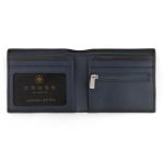 CROSS Pebble Leather 6CC Classic Fold Wallet with 6CC Cardholder - Navy Blue - Image 4