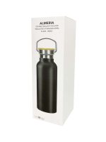 ALMERIA - Giftology Double Wall Stainless Steel Bottle 500ml - Black - Image 5