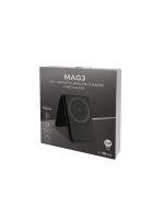MAG3 - Giftology 3-in-1 Magnetic Wireless Charger Card Holder - Black - Image 12