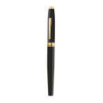 Coventry Classic Black Lacquer with Gold Tone Appointments Rollerball Pen (Blue Ink) - Image 5