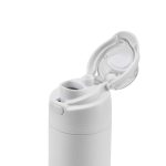 AERO SIP - Hans Larsen Recycled Stainless Steel Bottle with Dual Sip Lid - White - Image 3