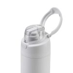 AERO SIP - Hans Larsen Recycled Stainless Steel Bottle with Dual Sip Lid - White - Image 4