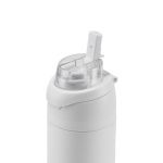 AERO SIP - Hans Larsen Recycled Stainless Steel Bottle with Dual Sip Lid - White - Image 5