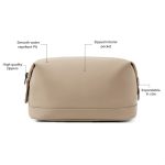 VINGA Baltimore Wash Bag - Beige - Image 6