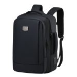 TURISMO - Santhome Expandable 17" Business Backpack - Black - Image 2