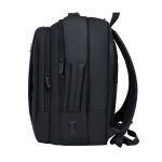TURISMO - Santhome Expandable 17" Business Backpack - Black - Image 3
