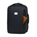 TURISMO - Santhome Expandable 17" Business Backpack - Black - Image 4