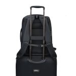 TURISMO - Santhome Expandable 17" Business Backpack - Black - Image 7