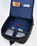 TURISMO - Santhome Expandable 17" Business Backpack - Black - Image 8